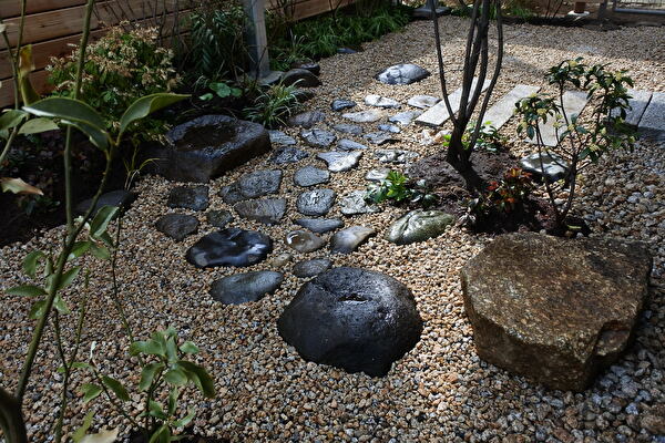庭石 2石 ロックガーデン セット 2 庭石 石 石材 庭 坪庭 ガーデニング